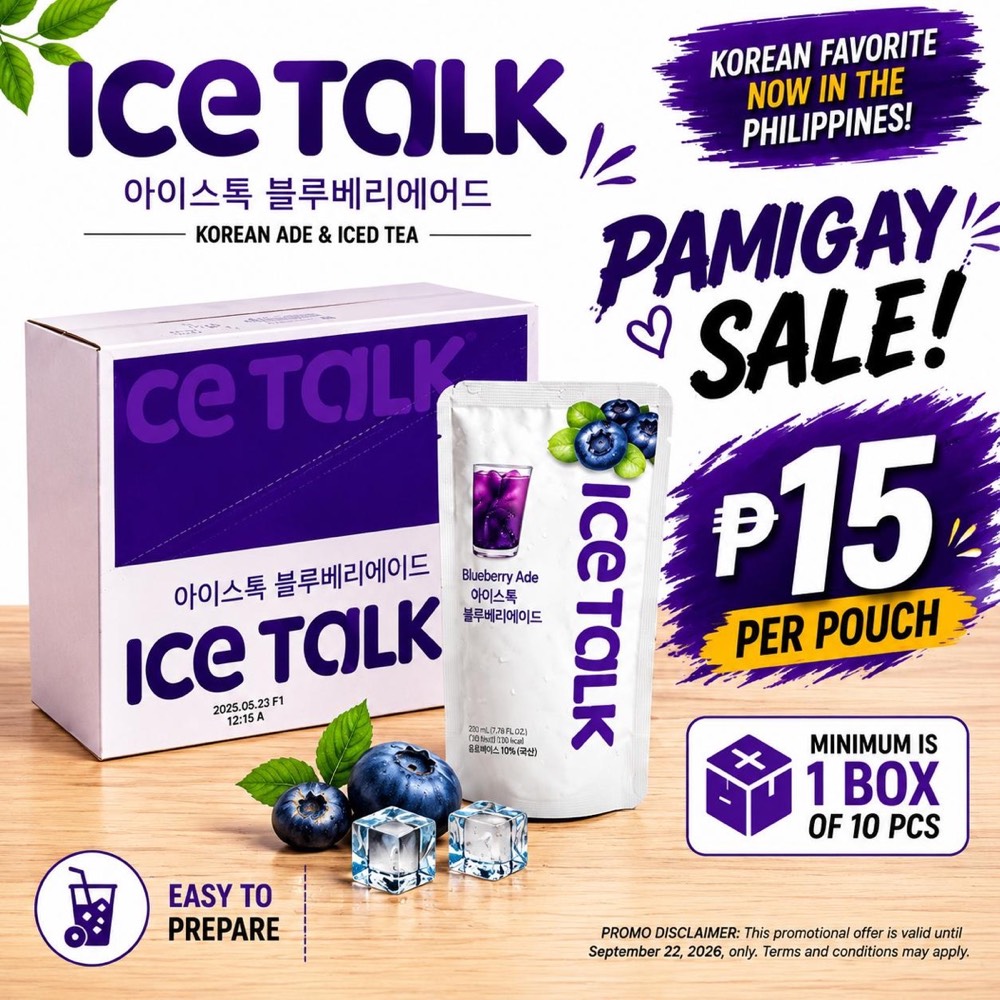 IceTalk Blueberry ₱15 Sale promotional visual